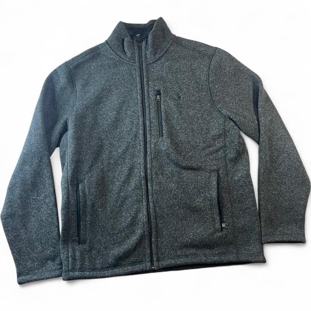 Grey Polo Ralph Lauren Fleece Zip up size L